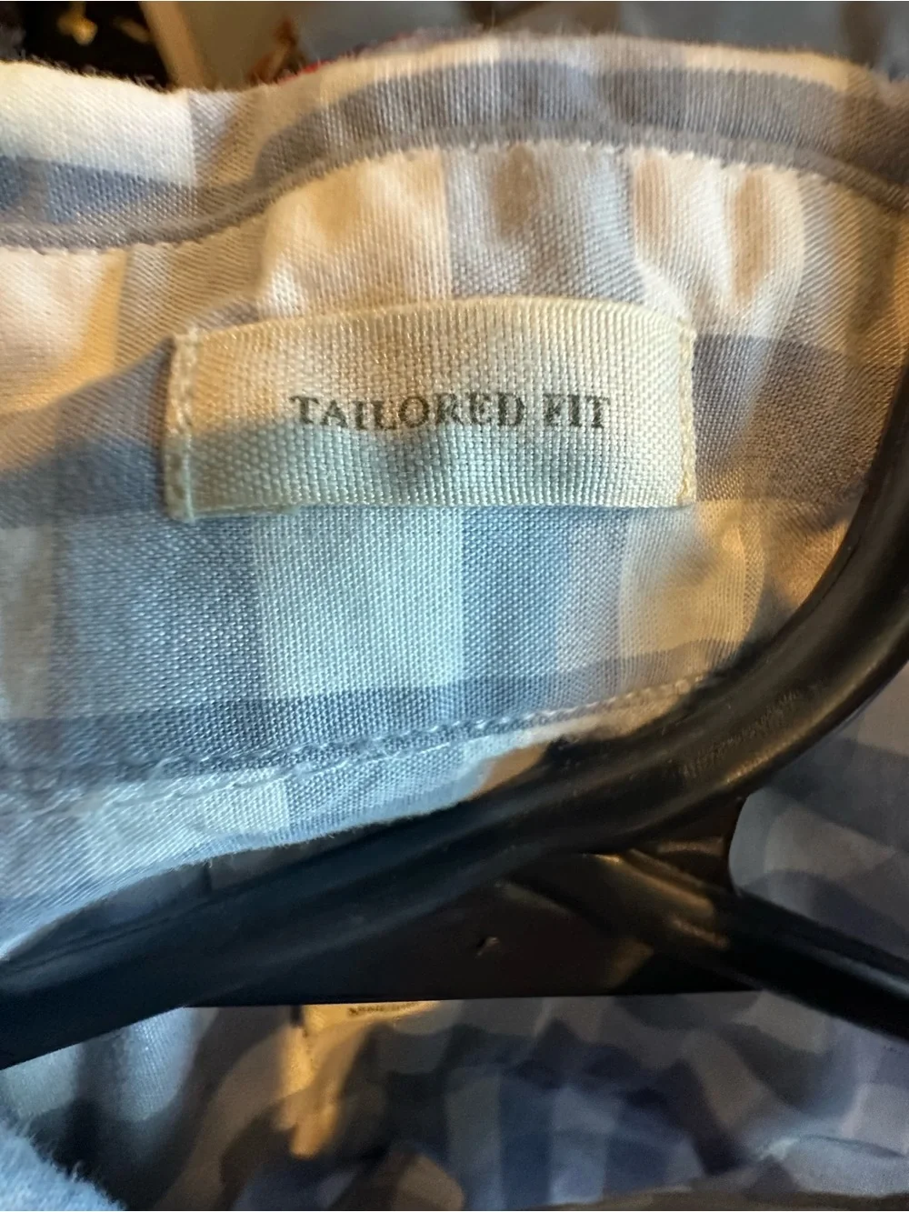 J. Crew Light Blue and White Gingham Button-Down Shirt